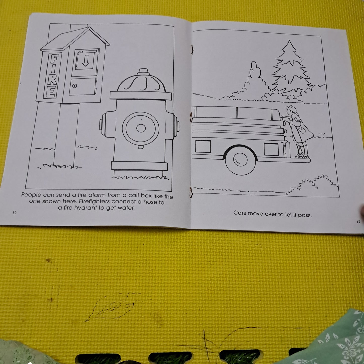 FIRE HOUSE COLORING BOOK