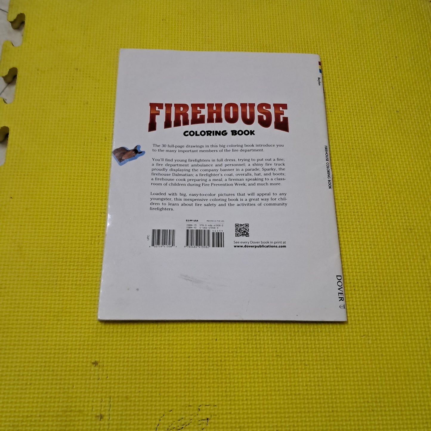 FIRE HOUSE COLORING BOOK