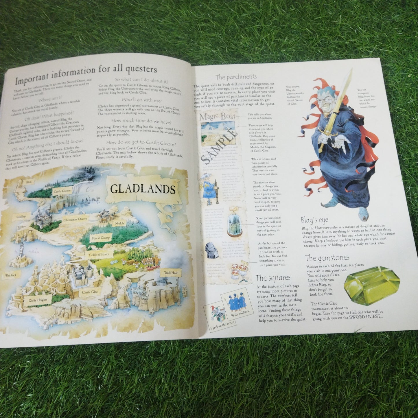 Usborne Fantasy books Sword Quest