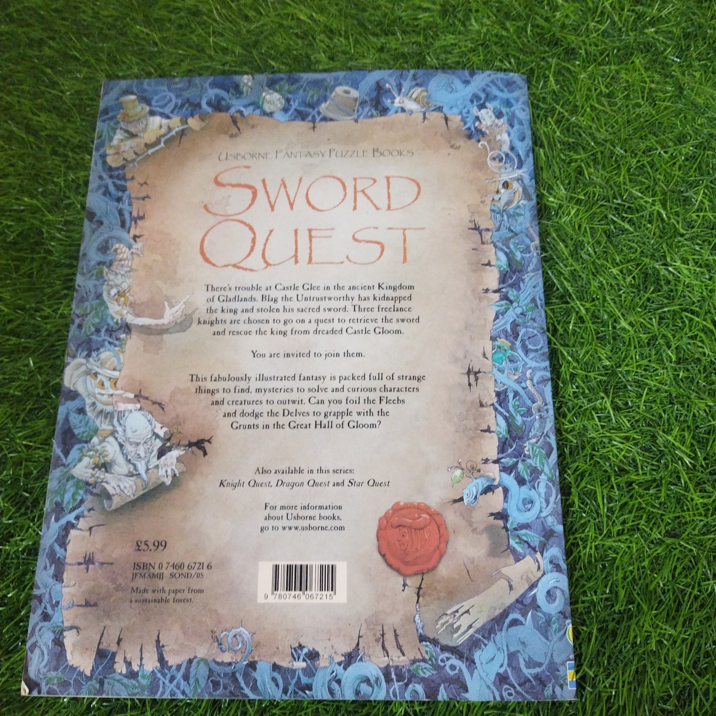 Usborne Fantasy books Sword Quest