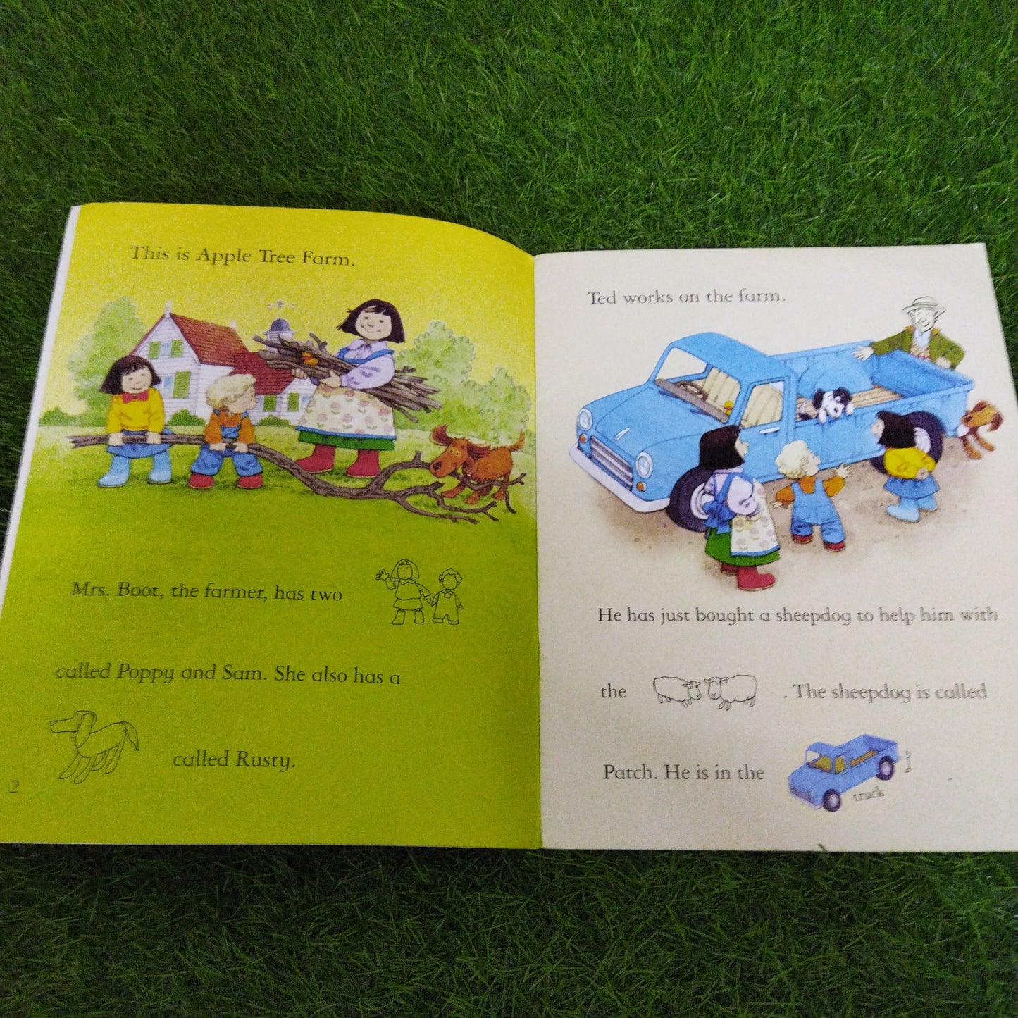 Usborne Farmyard Tales Sticker Stories The Silly Sheepdog with over 50 stickers