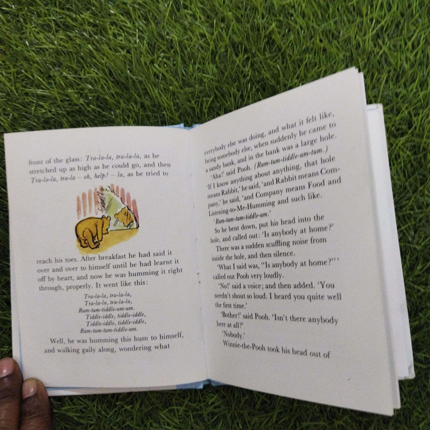 A Winnie -the-pooh story book Pooh Goes Visiting And Pooh And Piglet Nearly catch a Woozle