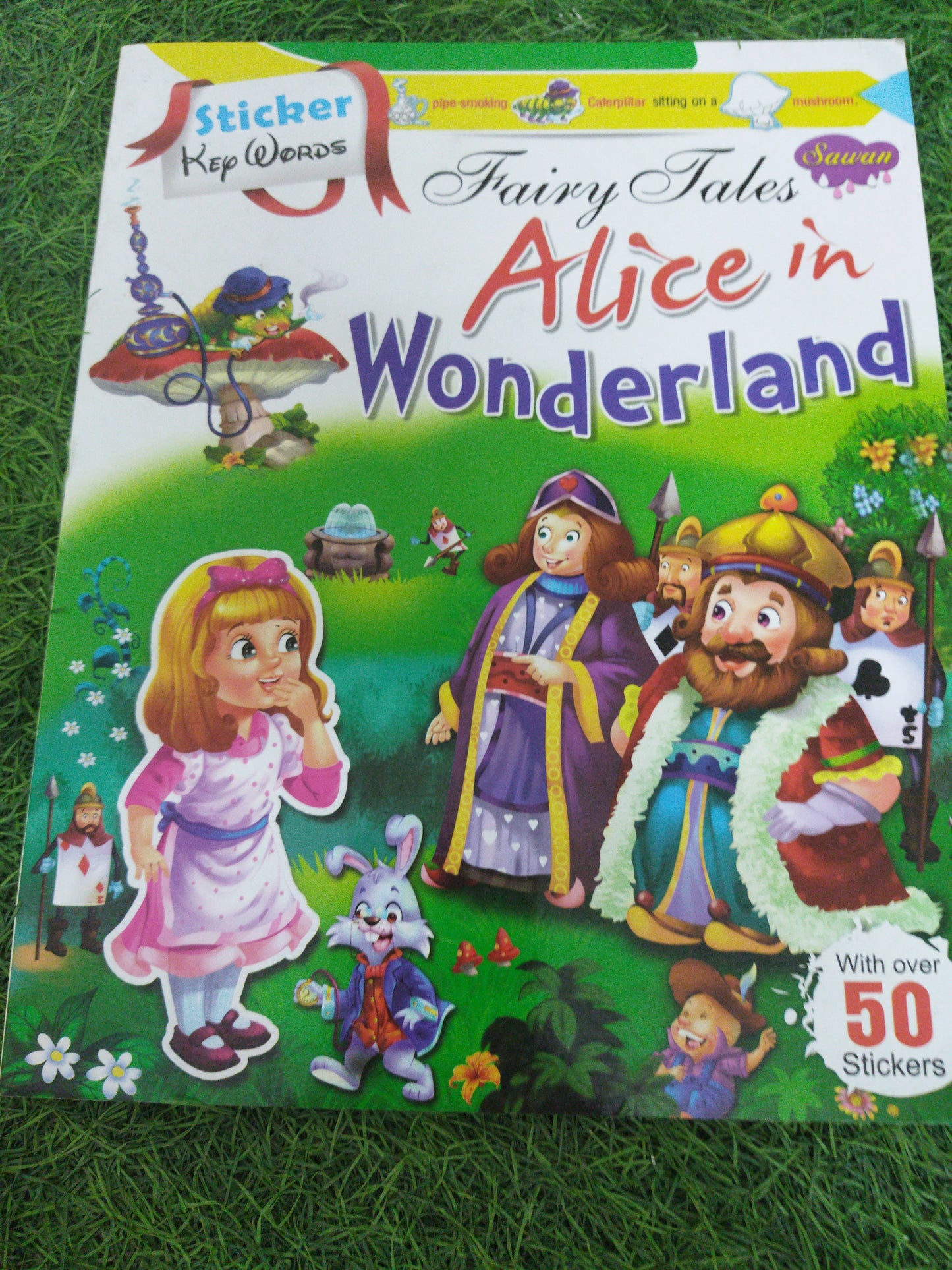 Fairy Tales Alice in Wonderlsnd with 50 stickers