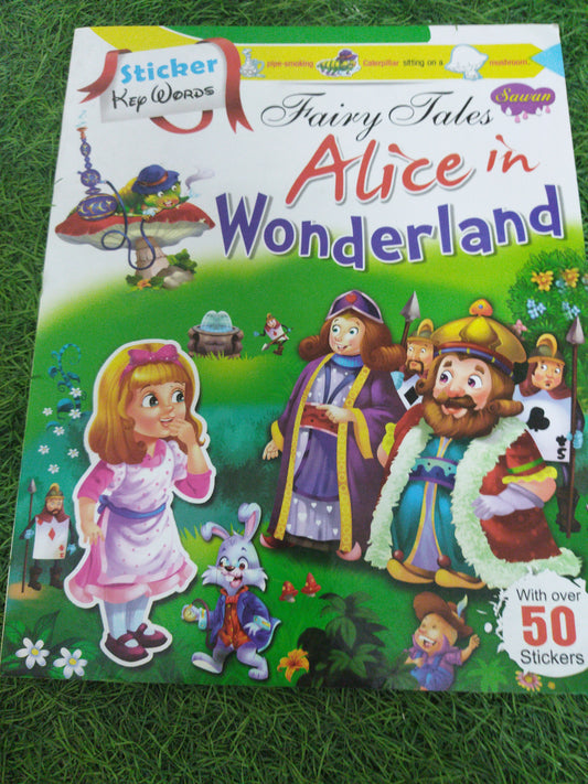 Fairy Tales Alice in Wonderlsnd with 50 stickers