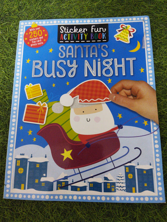 Sticker Fun Activity book Santa's Busy Might