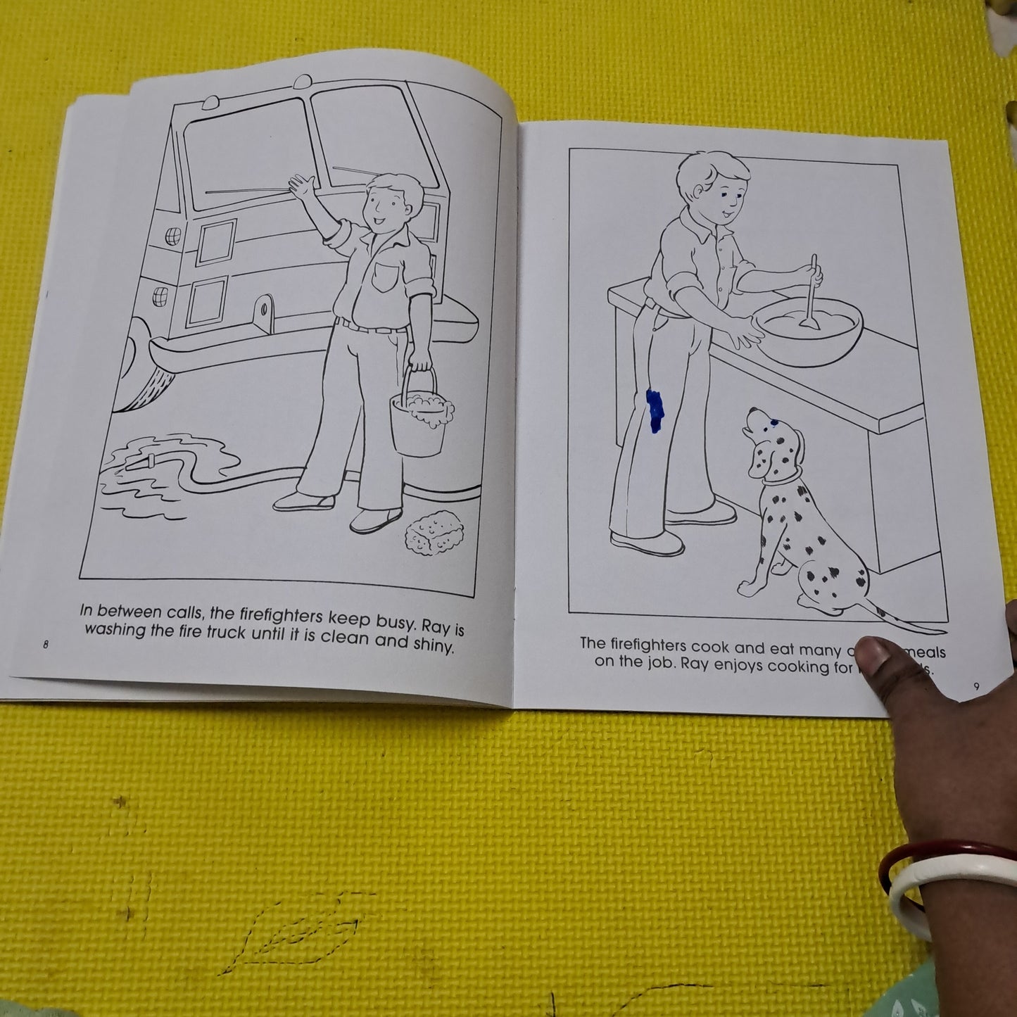 FIRE HOUSE COLORING BOOK