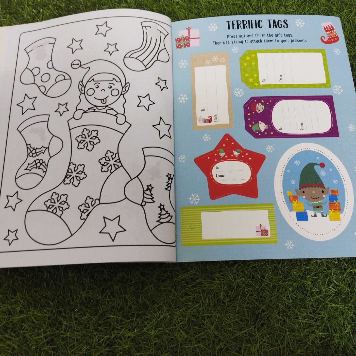 Sticker Fun Colouring Book Happy Elf