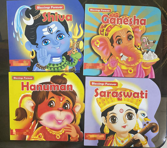 Hindu God blessing board books (set of 4)