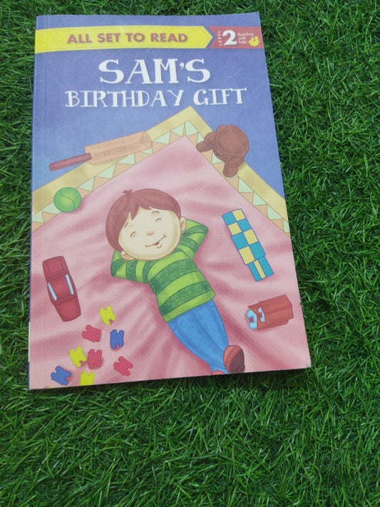 All set to read Sam's birthday Gift