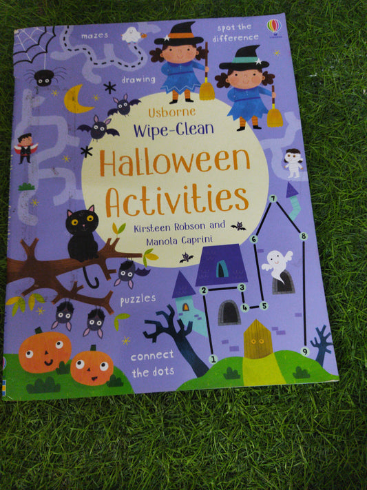 Usborne Wipe-clean Halloween Activituies